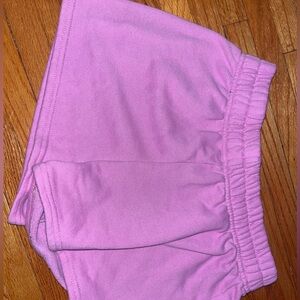 BRIGHT PINK SHEIN SWEATSHORTS
